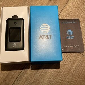 AT&T Cingular Flip IV 4GB Black Phone U102AA 4G LTE Reset to Factory
